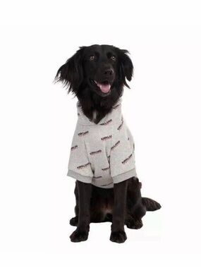 Kirkland Signature Light Gray Dog Hoodie with Logo Print